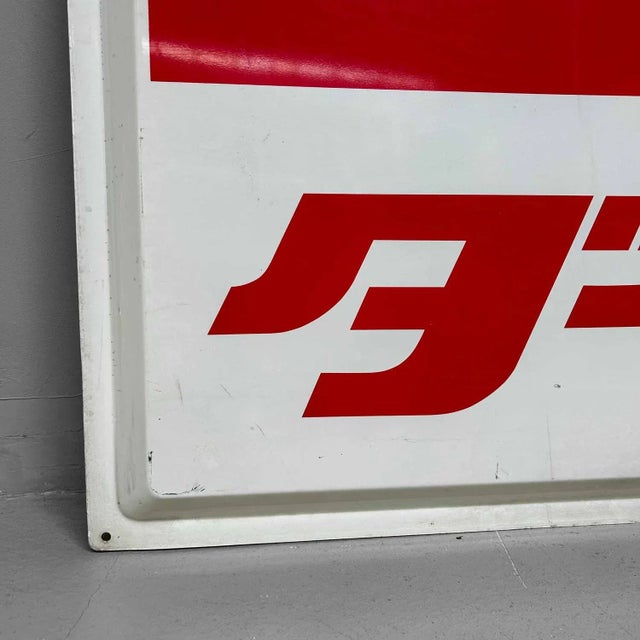 Mid-Century Modern Large Metal Daihatsu Sign, Japan, 1980s For Sale - Image 3 of 10