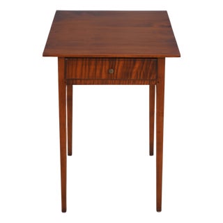 Eldred Wheeler Maple 1 Drawer Country Stand For Sale