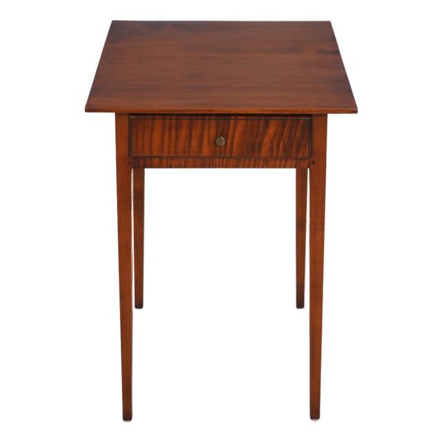 Eldred Wheeler Maple 1 Drawer Country Stand For Sale