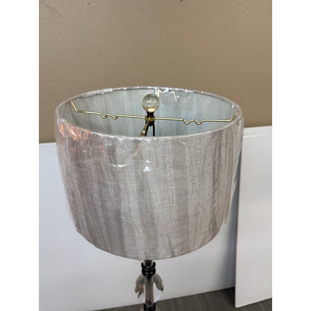 Traditional Pottery Barn Marston Crystal Floor Lamp For Sale - Image 3 of 12