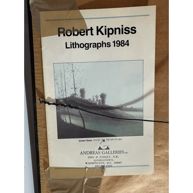 1980s Robert Kipniss Signed Numbered Limited Edition Lithograph Houses Framed 105/200 For Sale - Image 10 of 10