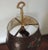 French Gilt Bronze / Ormolu Bouillotte Lamp with Paint Decorated Tole Shade For Sale - Image 9 of 10