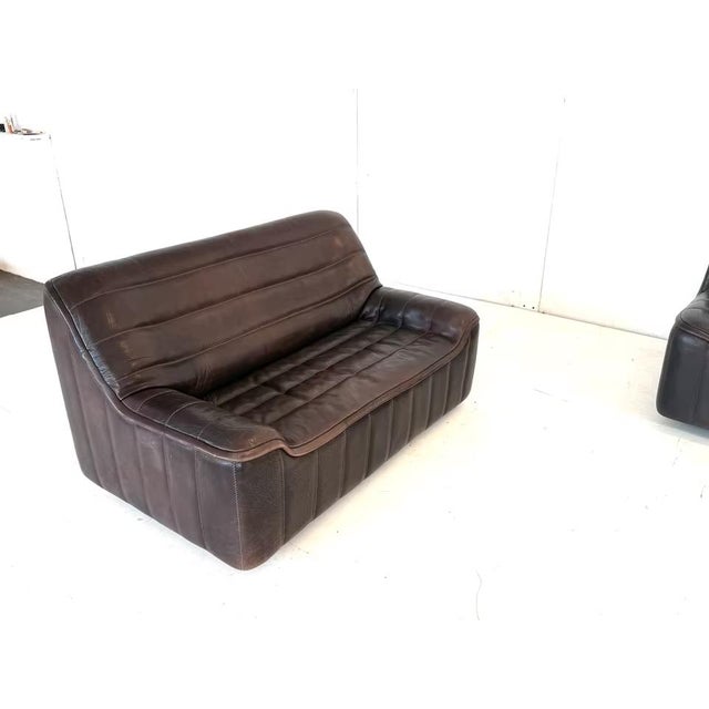 DS 84 Neck Leather Sofa from de Sede, Set of 2 For Sale - Image 6 of 18