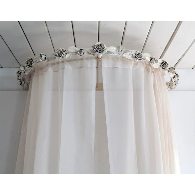 Early 20th Century Floral Iron Bed Header For Sale - Image 9 of 9