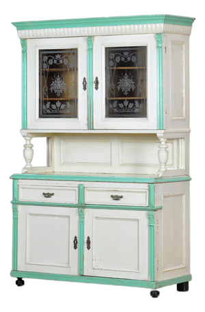 Large Antique Pine Cupboard, 1900s