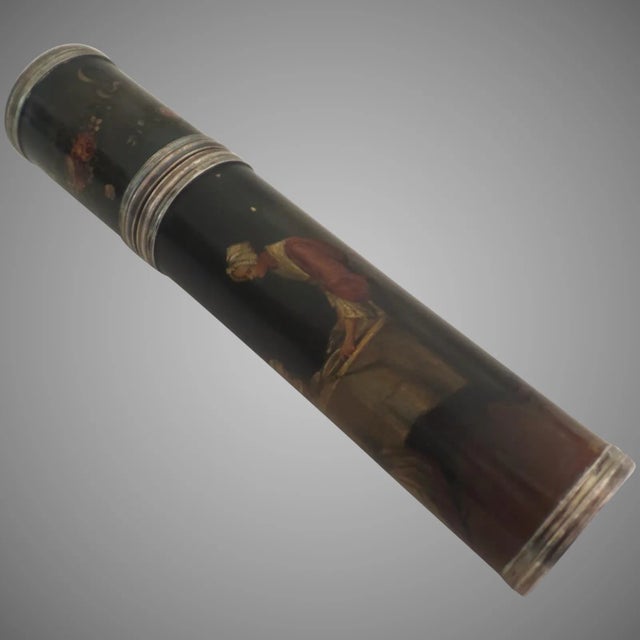 French 18th Century Billet Doux Love Letter Etui Case Vernis Martin For Sale - Image 10 of 10