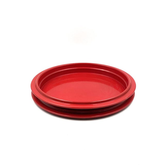 Red Centerpiece / Tray by Gianfranco Frattini, Italy, 1970s For Sale - Image 17 of 17