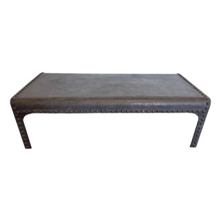 Iron Rivet Coffee Table For Sale