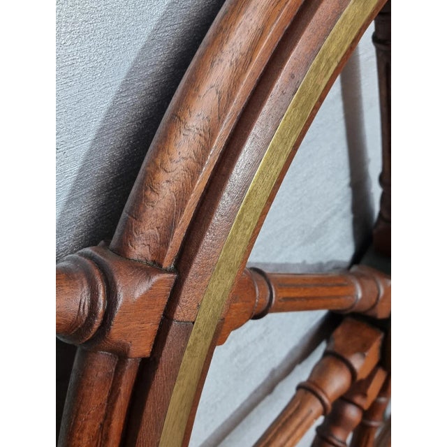 1930s Shipping Steering Wheel with 10 Spokes For Sale - Image 5 of 11