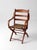 Wood Antique Oak Campaign Folding Chair For Sale - Image 7 of 18