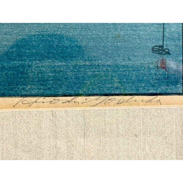 Framed Japanese Woodblock Print Yoshida Hiroshi Three Little Islands For Sale In Atlanta - Image 6 of 14