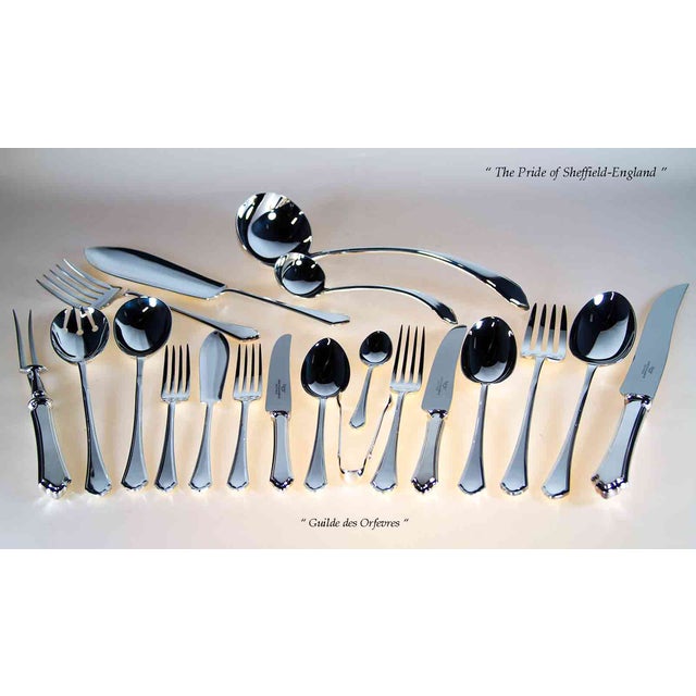 1970s 1970s Traiditonal Silver Dinner Knife , Pembury Pattern For Sale - Image 5 of 10