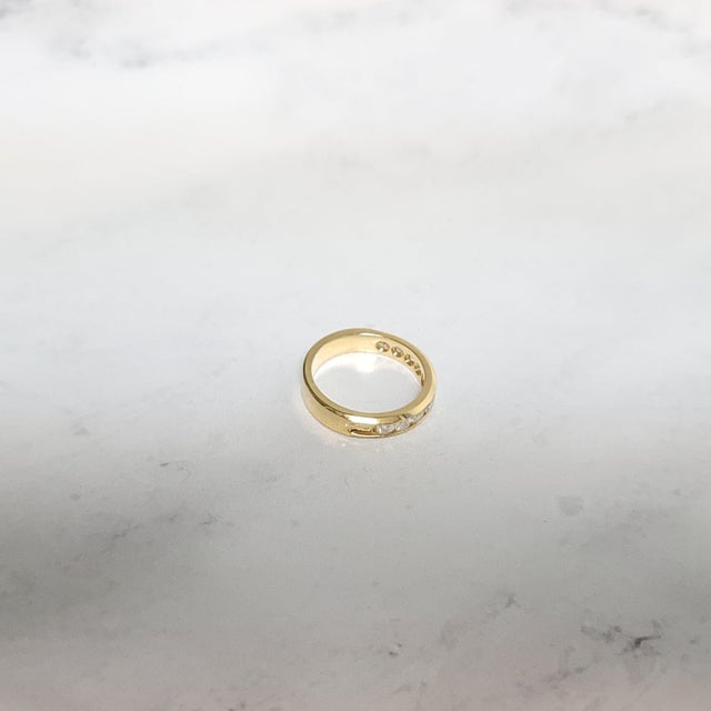 2020s 4MM One Carat Diamond Wedding Band, Size 6 For Sale - Image 5 of 5