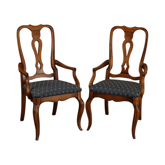 Ethan Allen Country French Collection Pair Armchairs Chairish