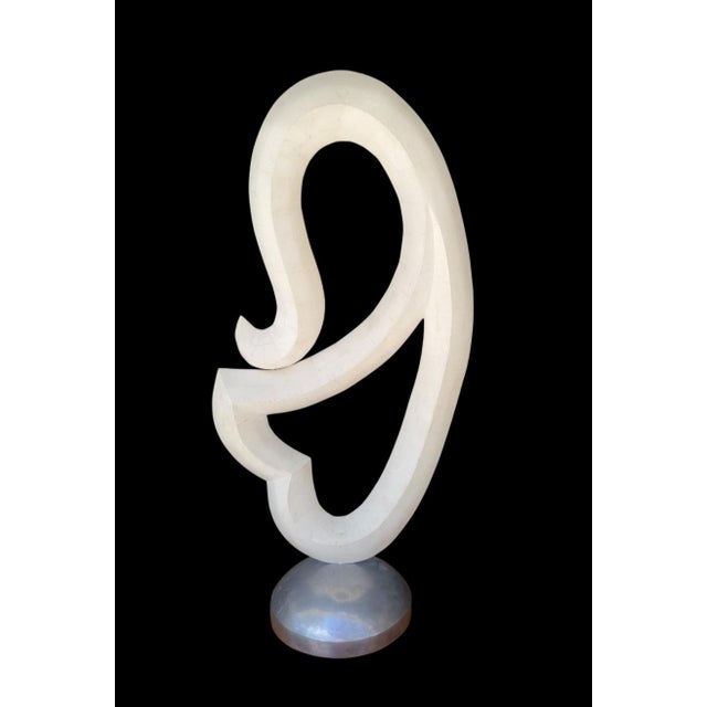 Maitland - Smith Vintage Huge Postmodern Maitland-Smith Tessellated Mactan Stone Abstract Sculpture For Sale - Image 4 of 11