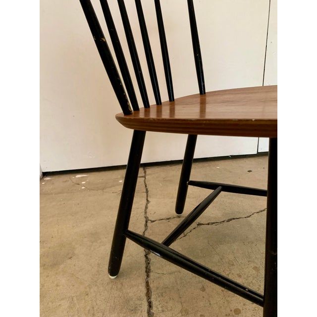 Brown 1960s Spindle-Back Dining Chair by Farstrup For Sale - Image 8 of 12
