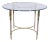 Jansen Directoire Style Brass & Stainless Center Table For Sale