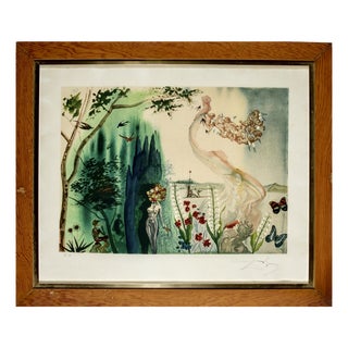 Salvador Dalì 1970s Surrealist Signed Original Work on Paper For Sale