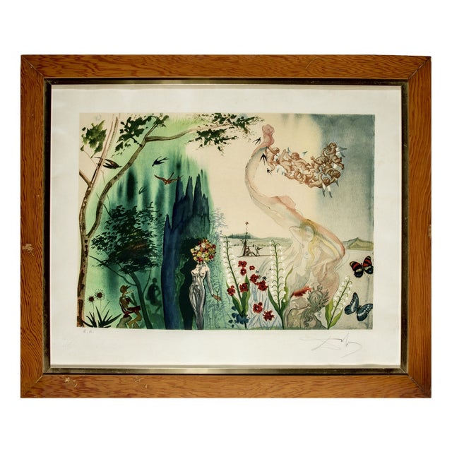 Salvador Dalì 1970s Surrealist Signed Original Work on Paper For Sale