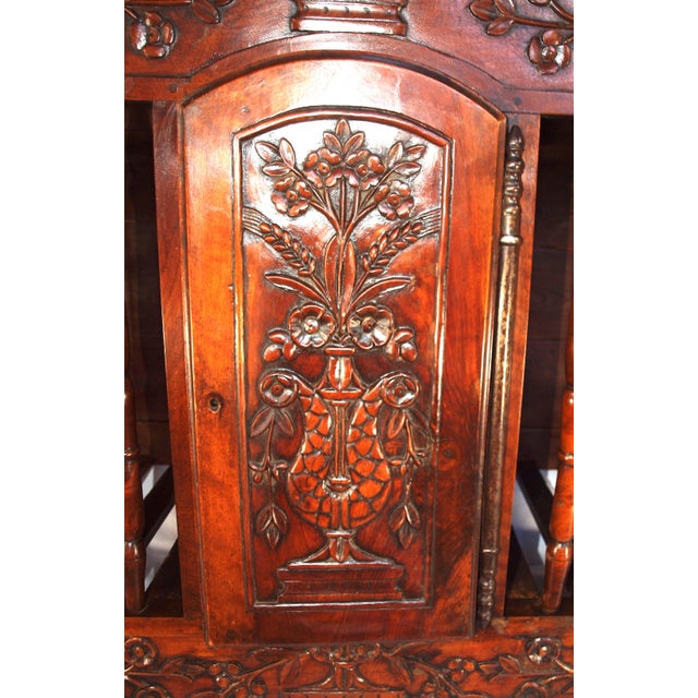 Mid 19th Century Antique French Provincial Panetiere Bread Cage Cabinet For Sale - Image 5 of 12