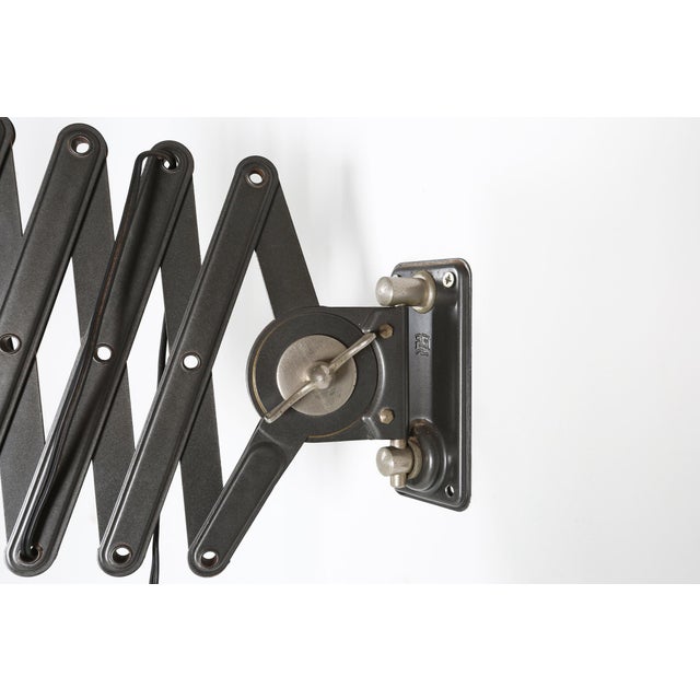 Bauhaus Scissor Wall Lamp, 1930s For Sale - Image 6 of 11