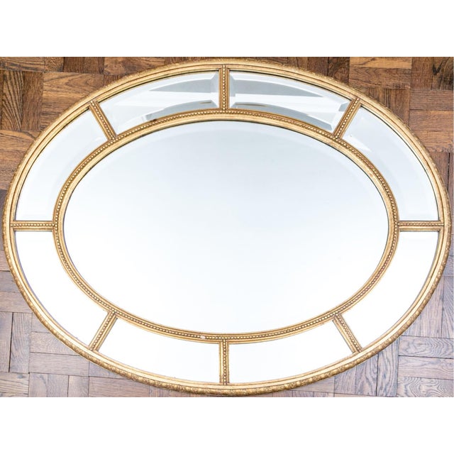 Authentic Friedman Brothers Adams Style Segmented Oval Gilt Mirror For Sale - Image 13 of 13