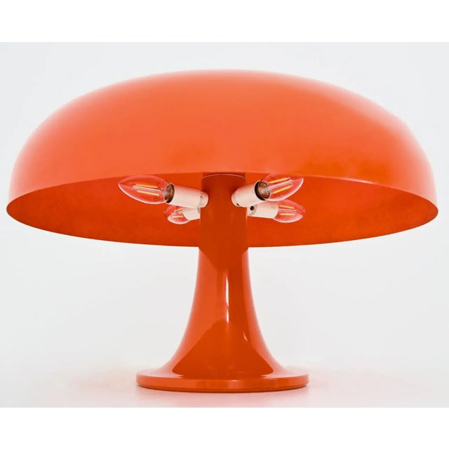 1970s 1970s Orange Nesso Table Lamp by Giancarlo Mattioli for Artemide - a Pair For Sale - Image 5 of 7