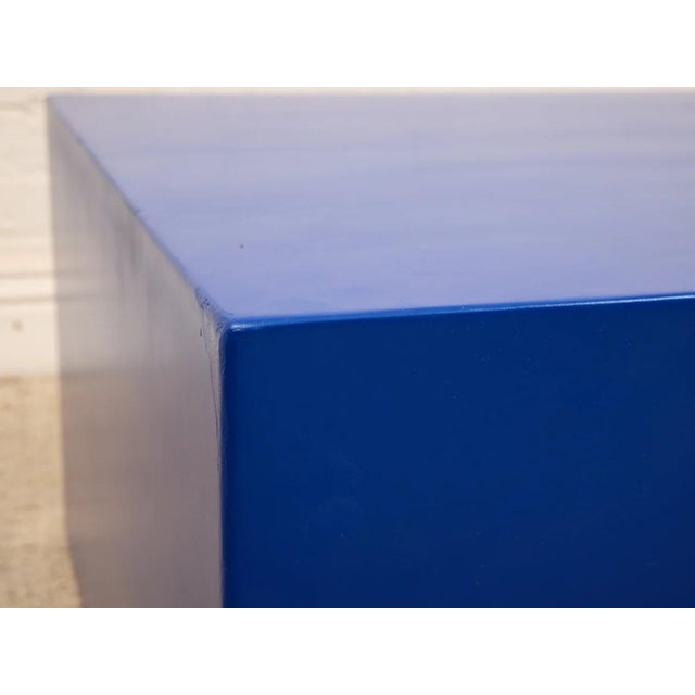 Cobalt Blue Mid Century Coffee Table For Sale - Image 4 of 8