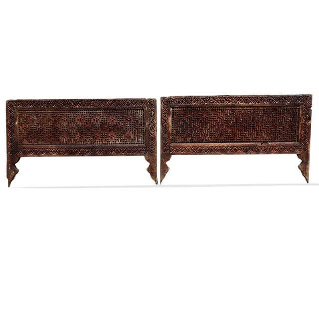 Antique Hand-Carved Wooden Mashrabiya, 1890s For Sale - Image 14 of 18