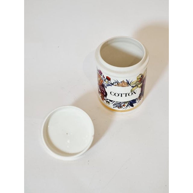 Lidded Cotton Jar by Piero Fornasetti, Mid-1900s For Sale - Image 6 of 9