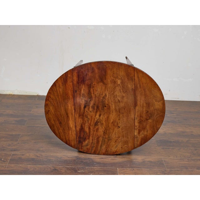English 19th Century Mahogany Pembroke Table With Tapered Legs on Casters For Sale - Image 9 of 13