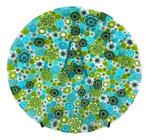 Green Murano Glass Saucer with Handcrafted Murrine from YourMurano