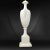 Early 20th Century Italian Alabaster Marble Lamp Neoclassic Amphora Shape Circa 1920 For Sale - Image 5 of 10