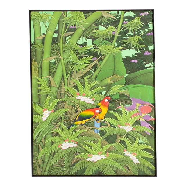 Painting of a Tropical Scene by W. Kuparyadi For Sale