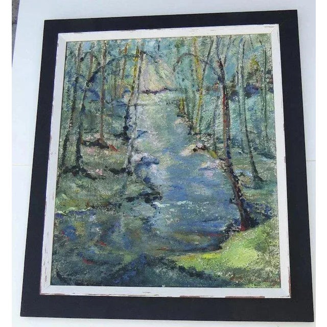 Forest landscape painting by Sophia A. Siegel. Sophia was a talented self employed artist. She competed in art shows....