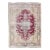 Vintage Distressed Handmade Medallion Red Wool Rug For Sale