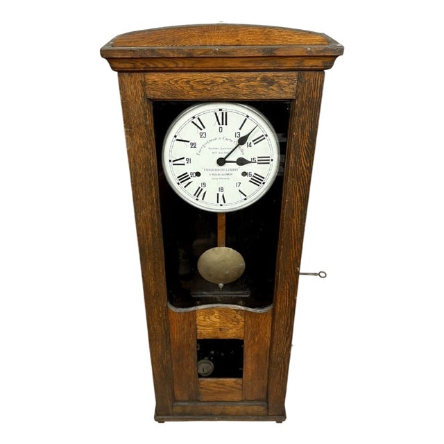 Vintage Art Deco Wall Clock, 1920 For Sale