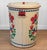 Metal Vintage Farmhouse Pennsylvania Dutch Tin Waste Garbage Can W/ Lid For Sale - Image 7 of 13