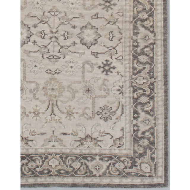 White Classic Tabriz Style Ivory Handwoven Rug 5'2 X 7'5 For Sale - Image 8 of 8