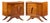 Vladimir Kagan Style Mid Century Sculptural Walnut Nightstands - Pair For Sale