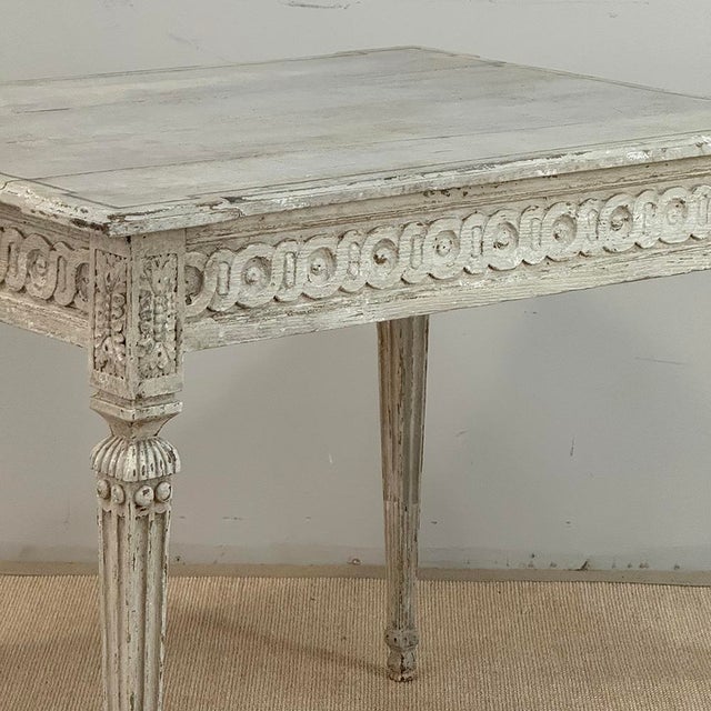 18th Century Swedish Painted Center Table ~ Writing Desk For Sale - Image 15 of 18