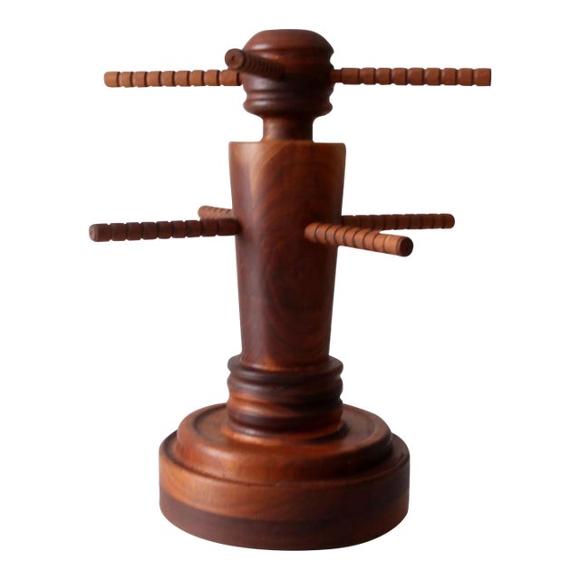 Antique Wood Display Stand For Sale