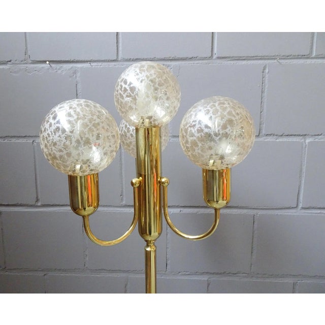 Mid-Century Golden Floor Lamp from Sölken Leuchten For Sale - Image 4 of 11