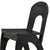 2020s Modern Black Round Back Wood Dining Chair For Sale - Image 5 of 7