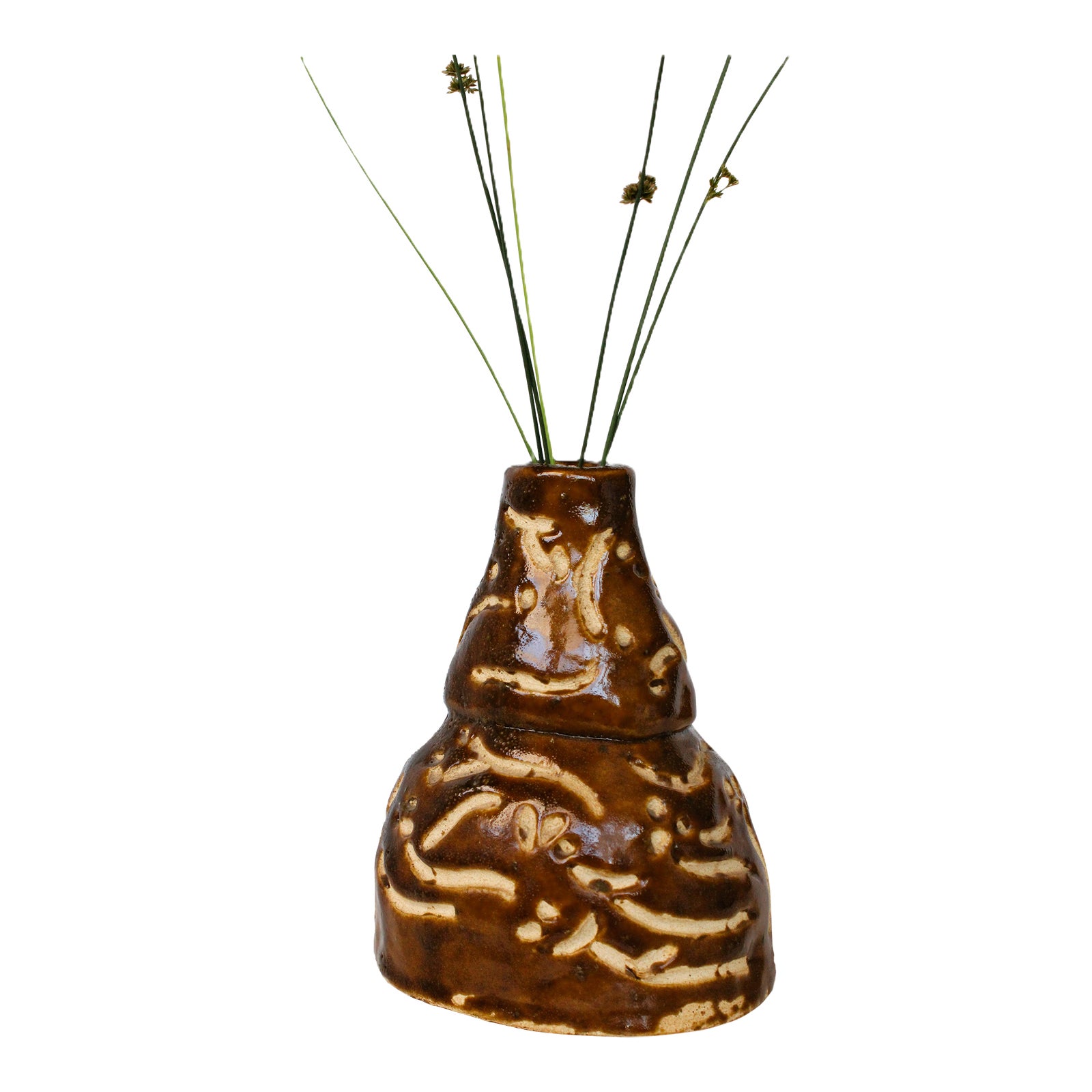 Signed Vintage Art Studio Pottery Vase | Chairish