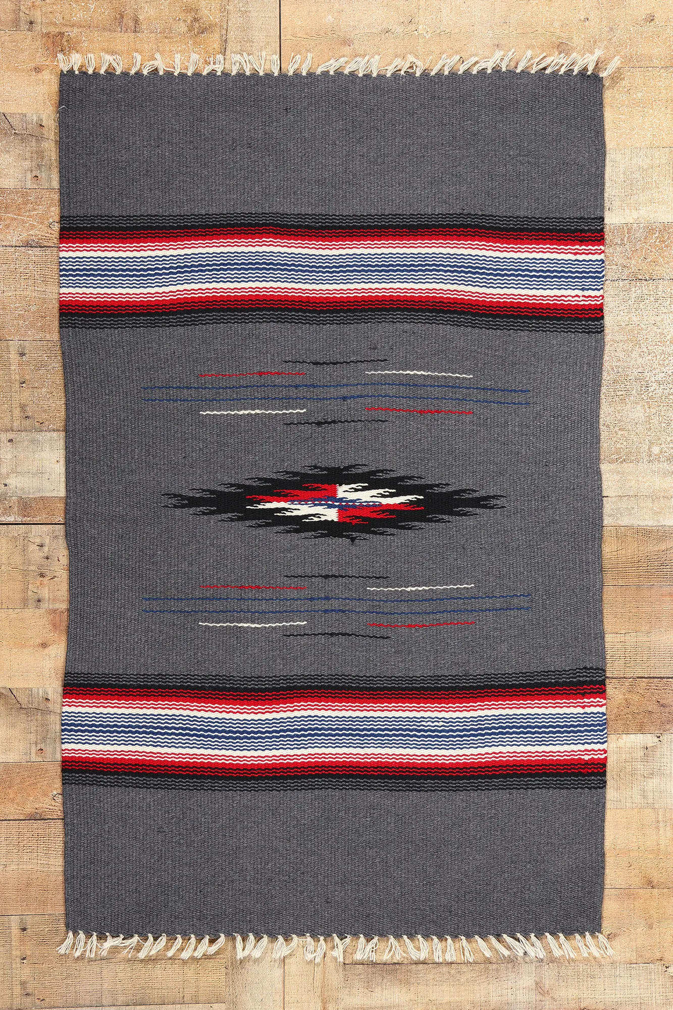 Vintage New Mexico Chimayo Rug - 03'01 X 05'00 | Chairish