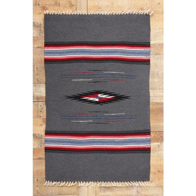 Vintage New Mexico Chimayo Rug - 03'01 X 05'00 For Sale - Image 10 of 10
