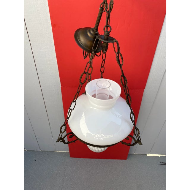 Metal Rare Antique Chandelier From Calvados Normandie (France). For Sale - Image 7 of 13