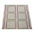 Vintage American Runner, Flat-Woven Wool & Cotton, Allover Pattern, Green Stripes, 4x24 For Sale