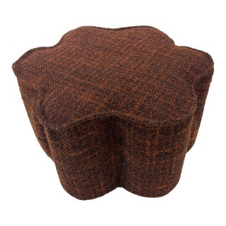 Mid Century Modern Clover-Style Ottoman For Sale